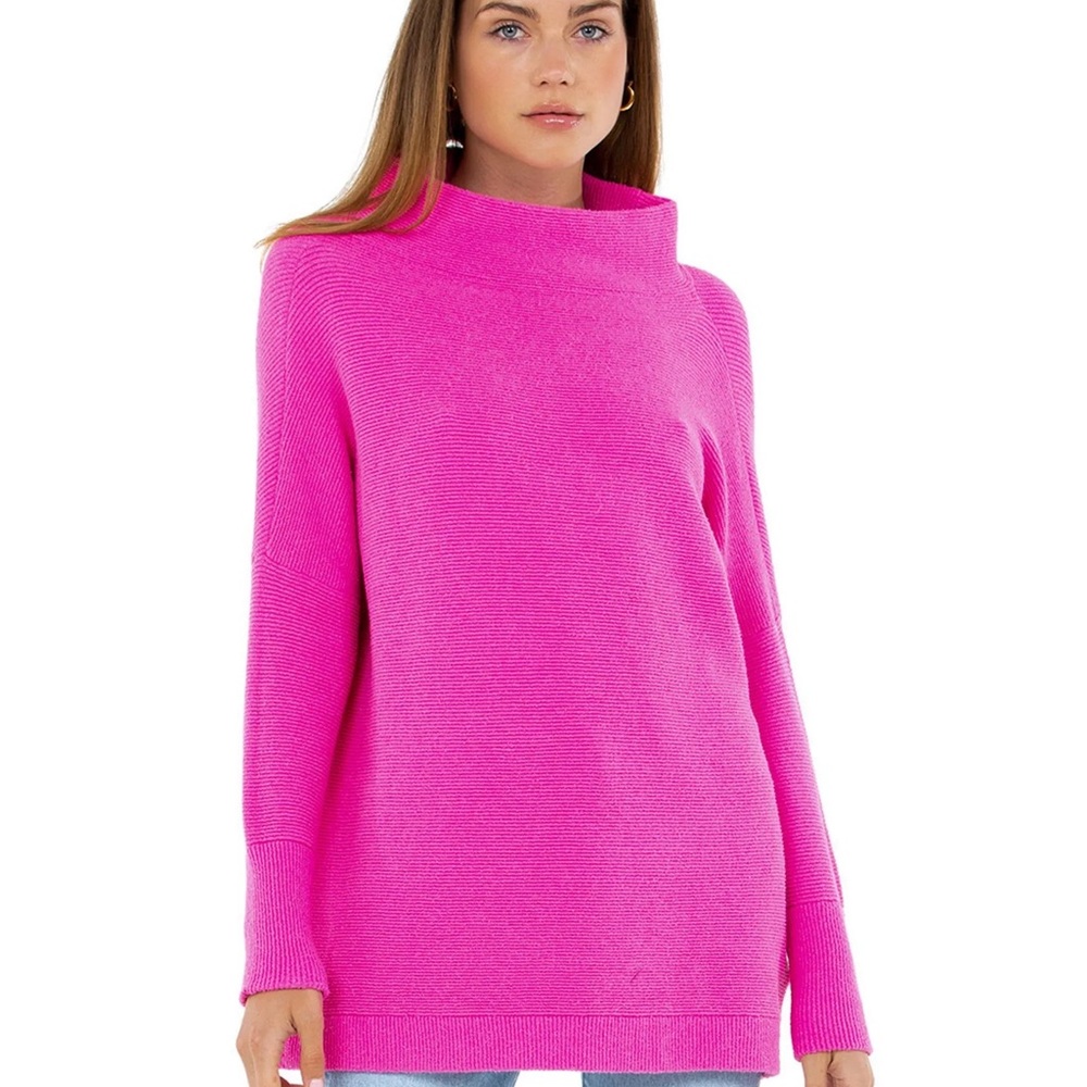 Free people Ottoman slouchy tunic sweater Pink